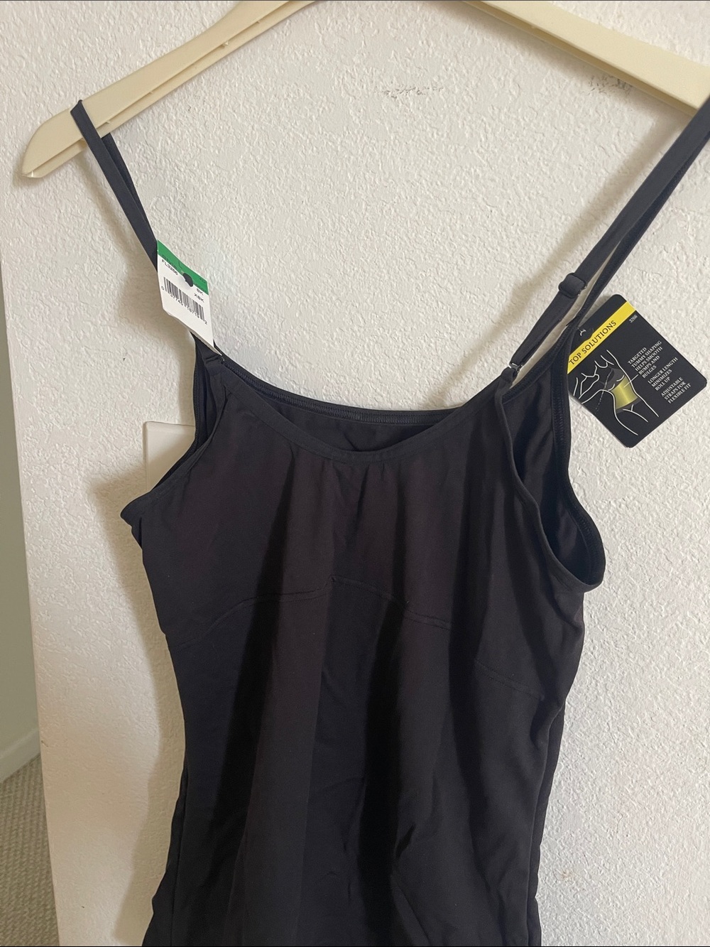 Maidenform Black Adjustable-Strap Camisole